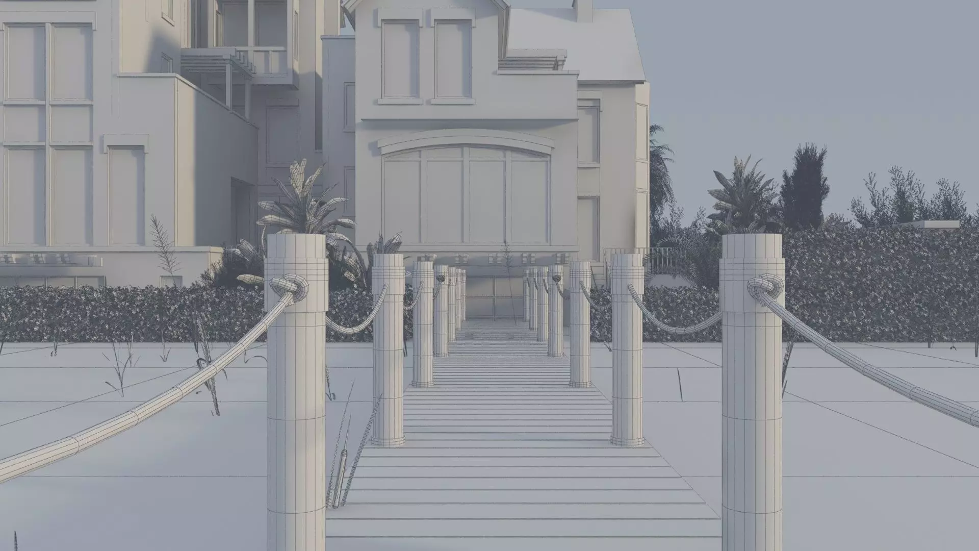 Lake Cottage 3D model_4