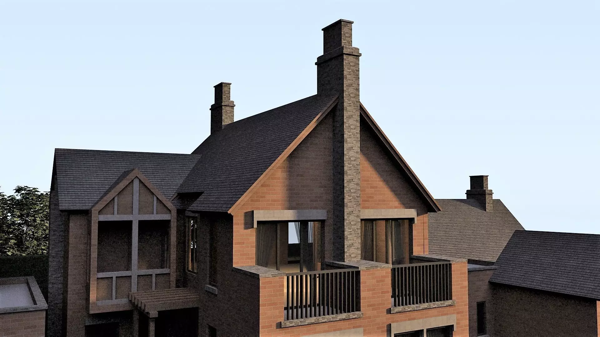 Lake Cottage 3D model_6