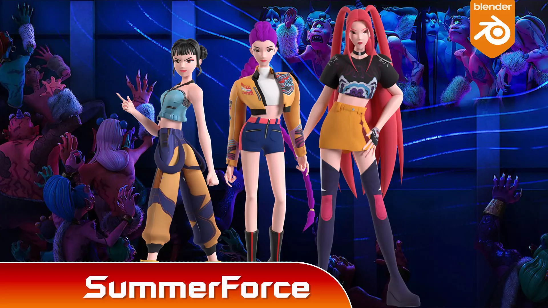 HUNTRIX - KPop Demon Hunters 3D Model Collection_2