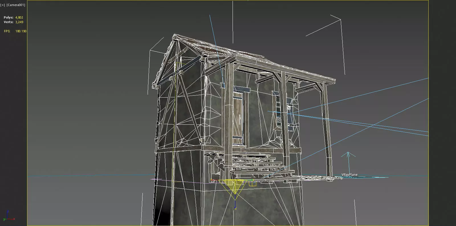 18th century architectural houses 3D model_6