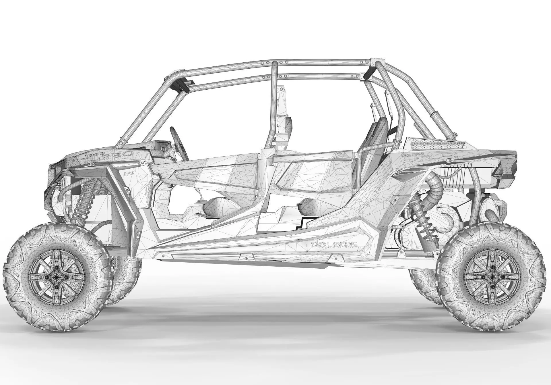 polaris rzr s4 1000  3D model_12