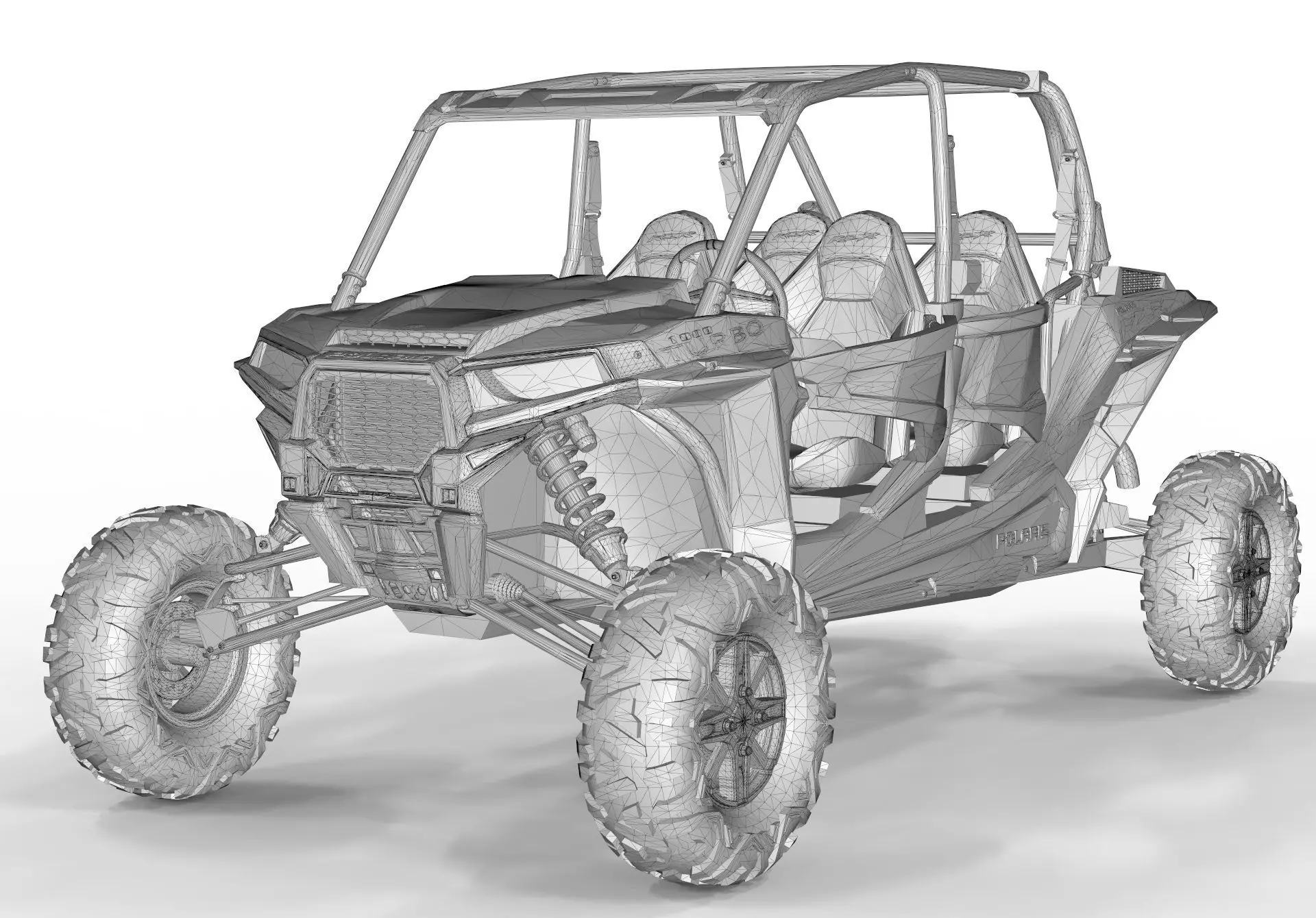 polaris rzr s4 1000  3D model_13