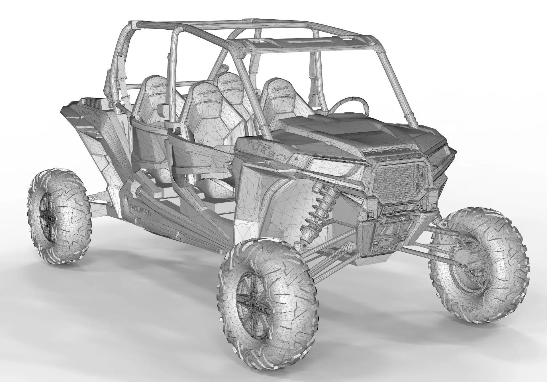 polaris rzr s4 1000  3D model_7