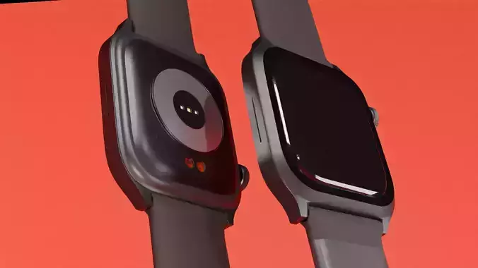 Smart watch  Low-poly 3D model