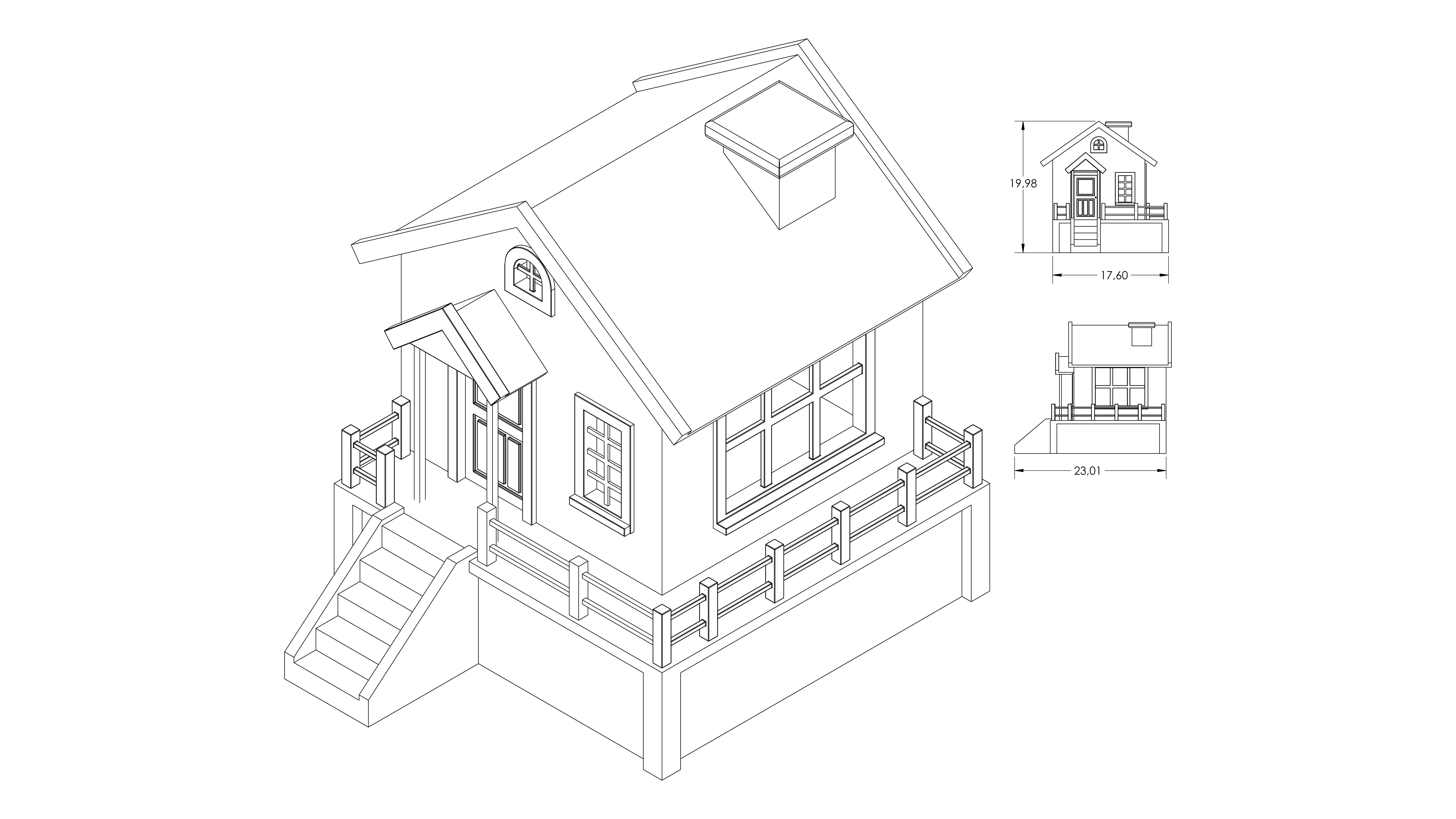 Puzzle home 3D print model_14