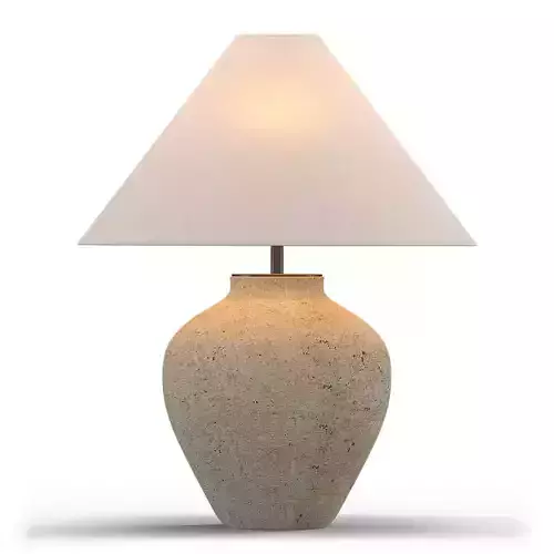 Corfu Cream Table Lamp Taper Shade