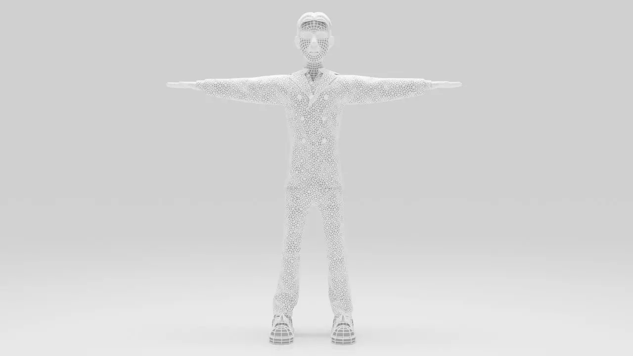 Character Runo Rigged Low-poly 3D model_9