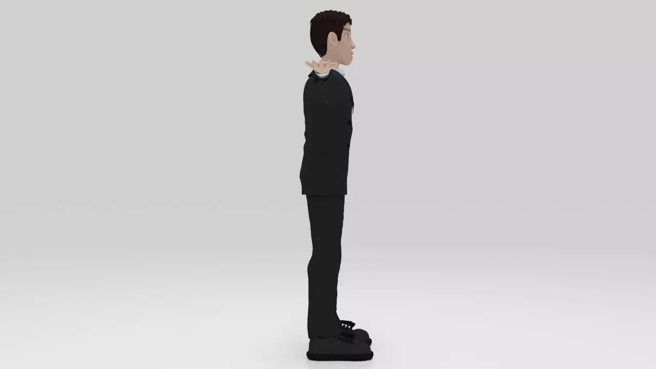 Character Runo Rigged Low-poly 3D model_4