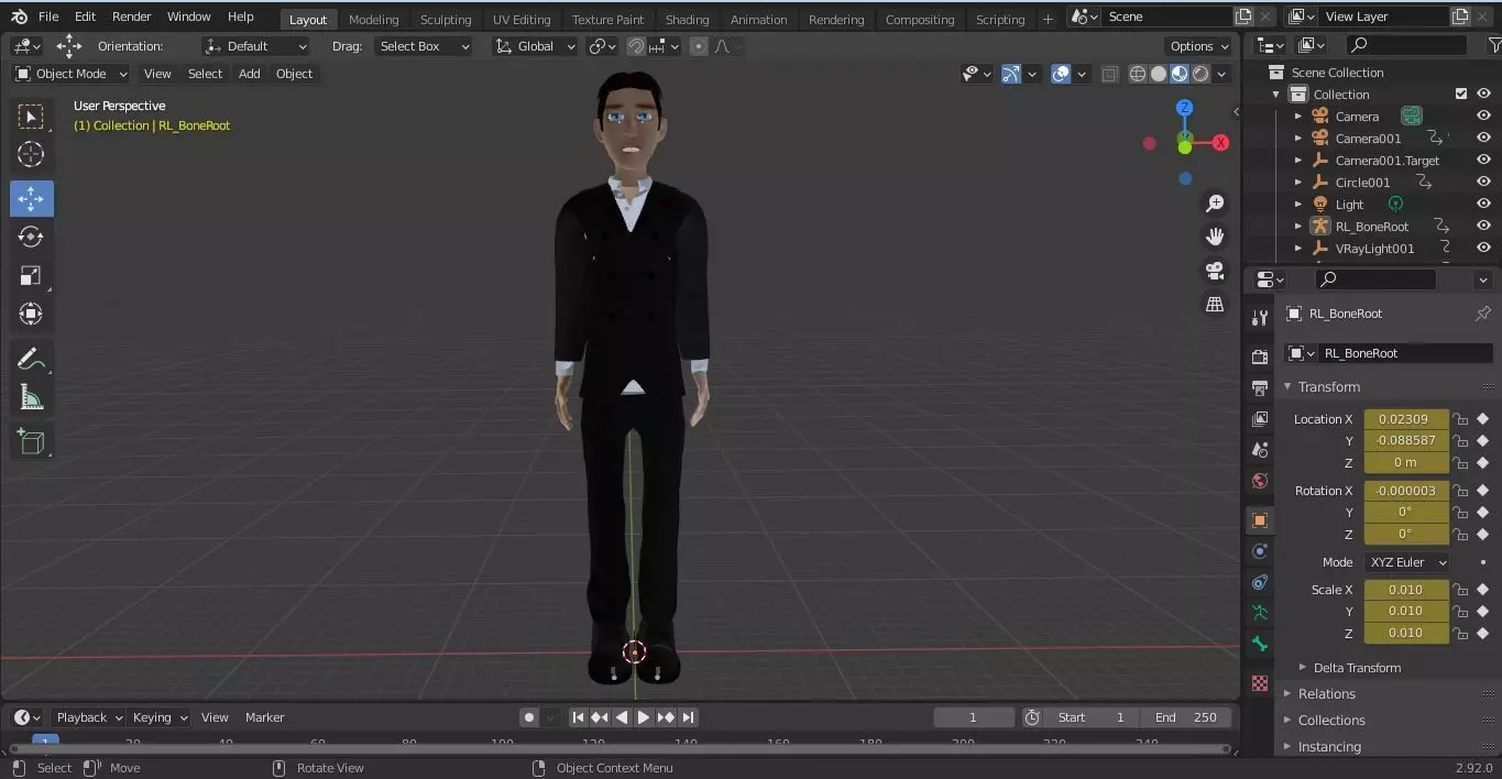 Character Runo Rigged Low-poly 3D model_14