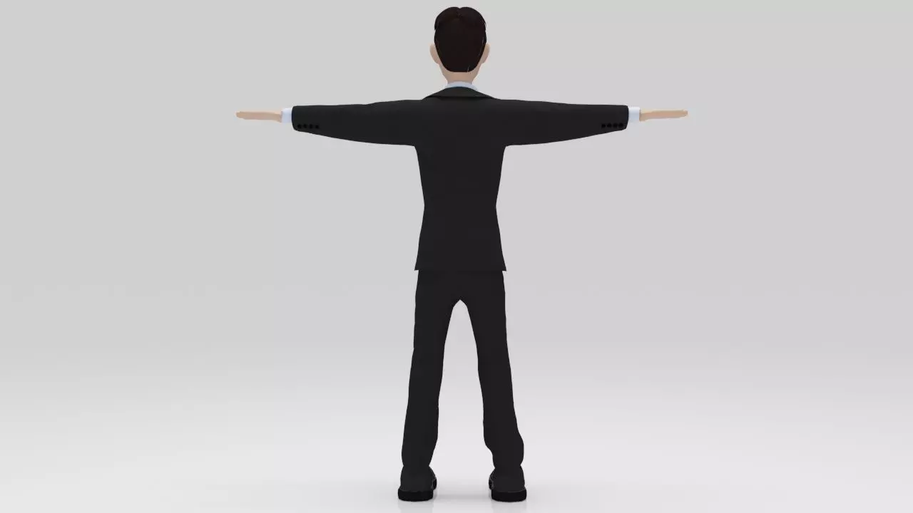 Character Runo Rigged Low-poly 3D model_3