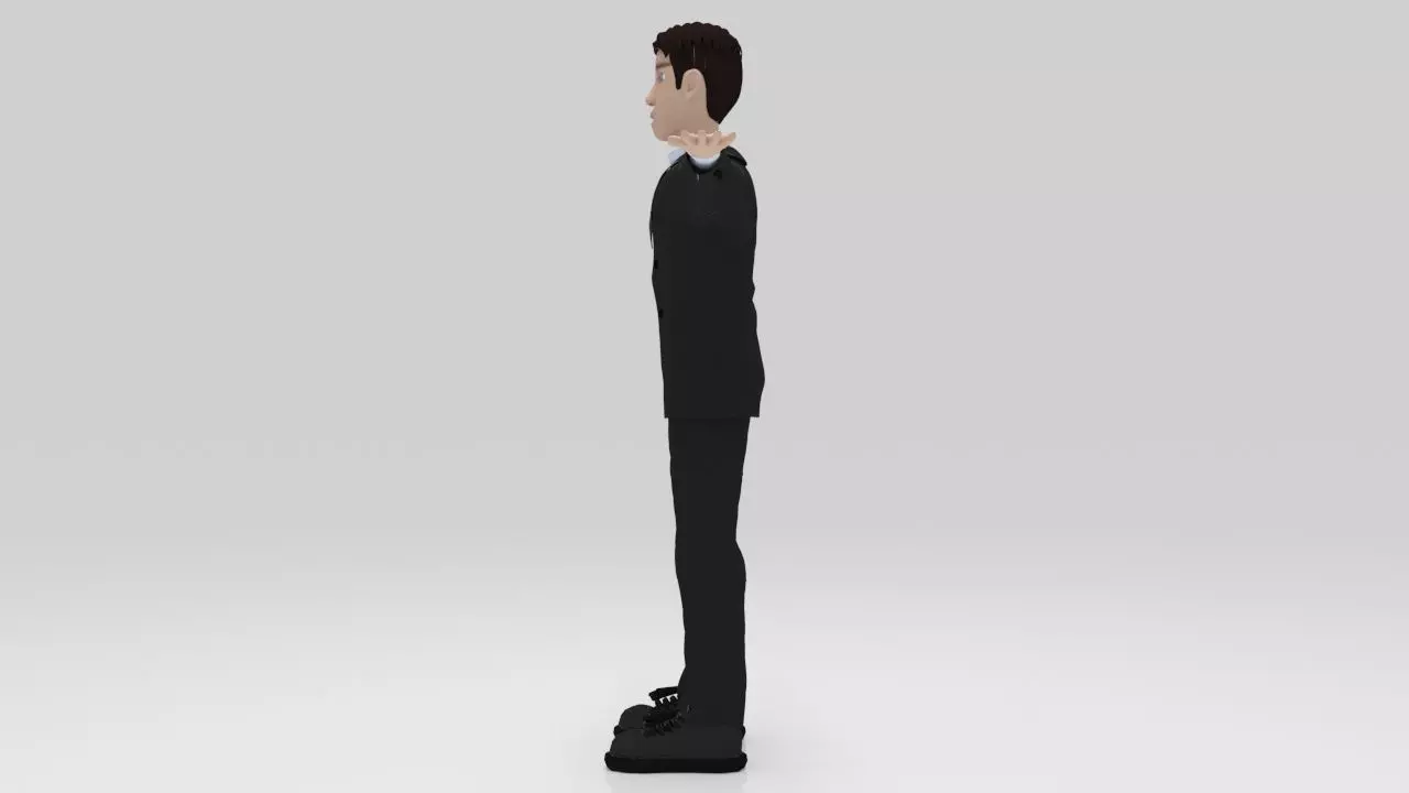 Character Runo Rigged Low-poly 3D model_2