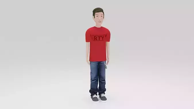 Dratter Rigged Low-poly 3D model