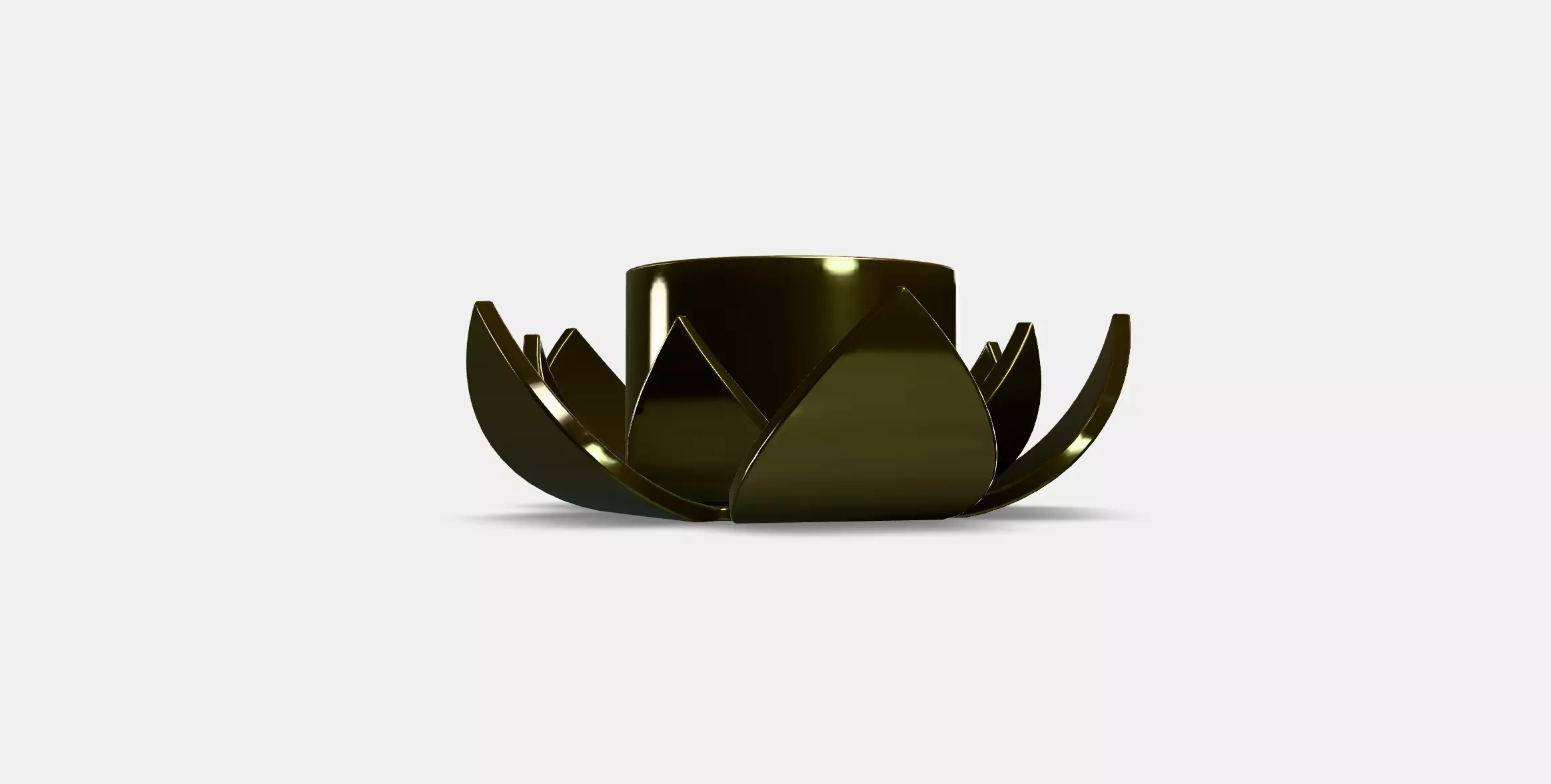 KNASTRIGT Tealight holder Low-poly 3D model_0