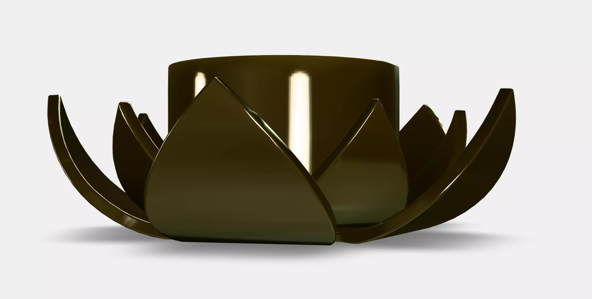 KNASTRIGT Tealight holder Low-poly 3D model_5
