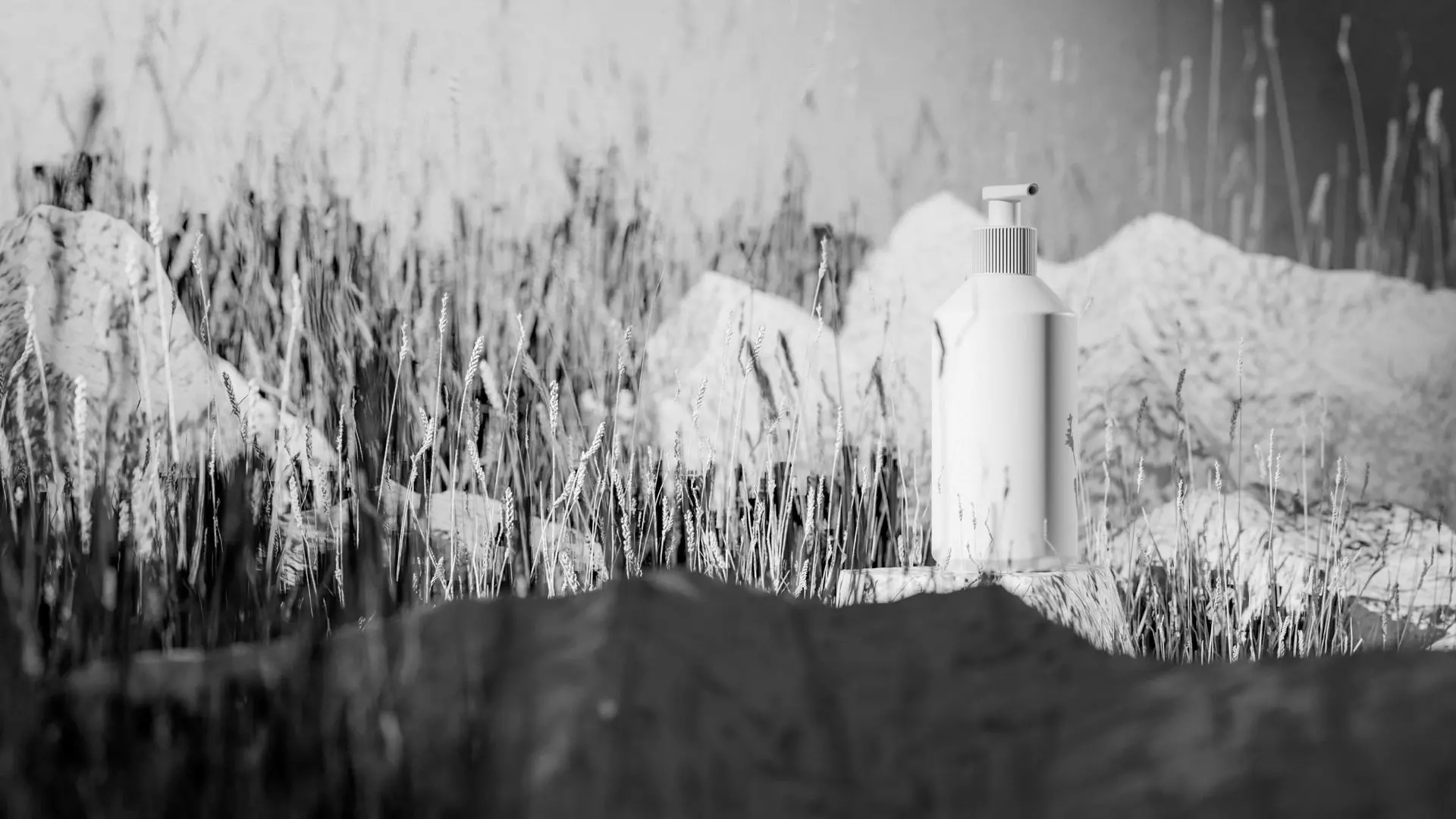 Luxury Beauty Bottle 3D Mockup Low-poly 3D model_12