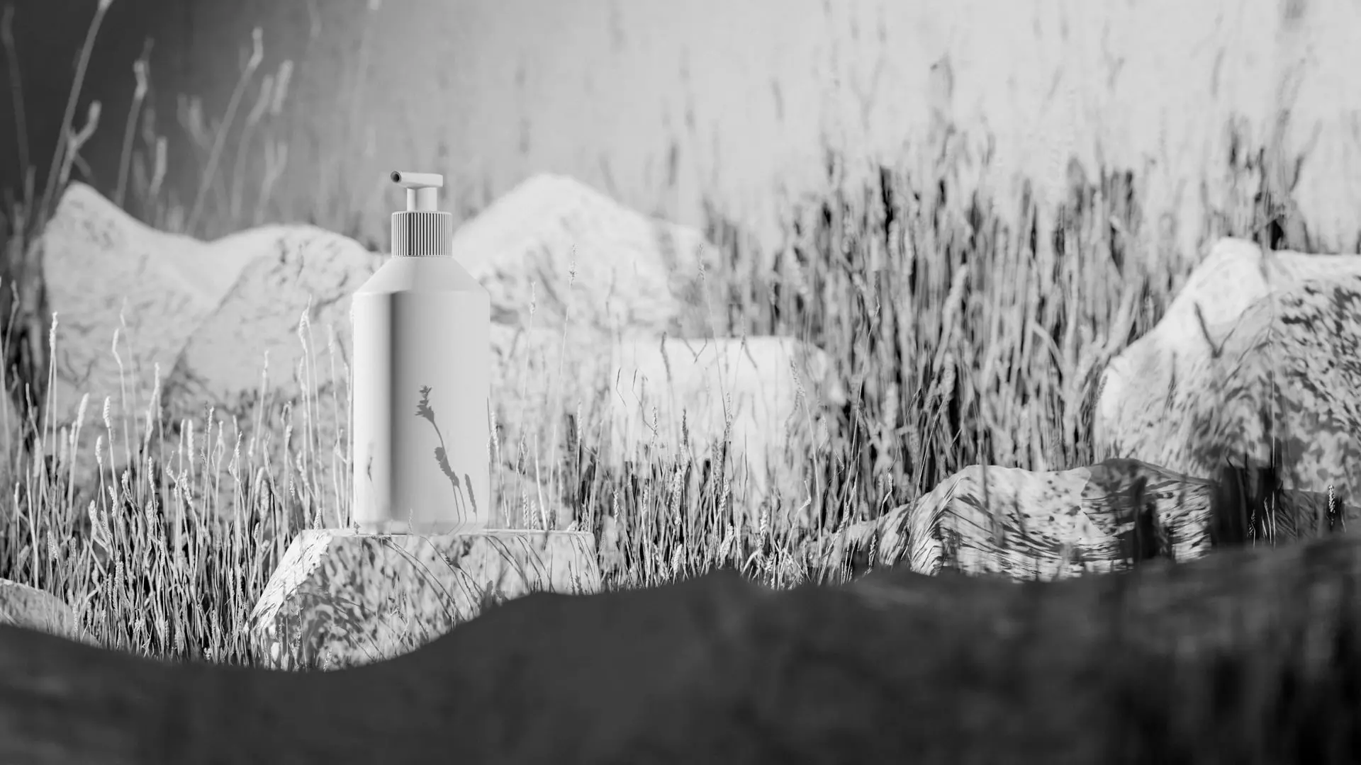 Luxury Beauty Bottle 3D Mockup Low-poly 3D model_11