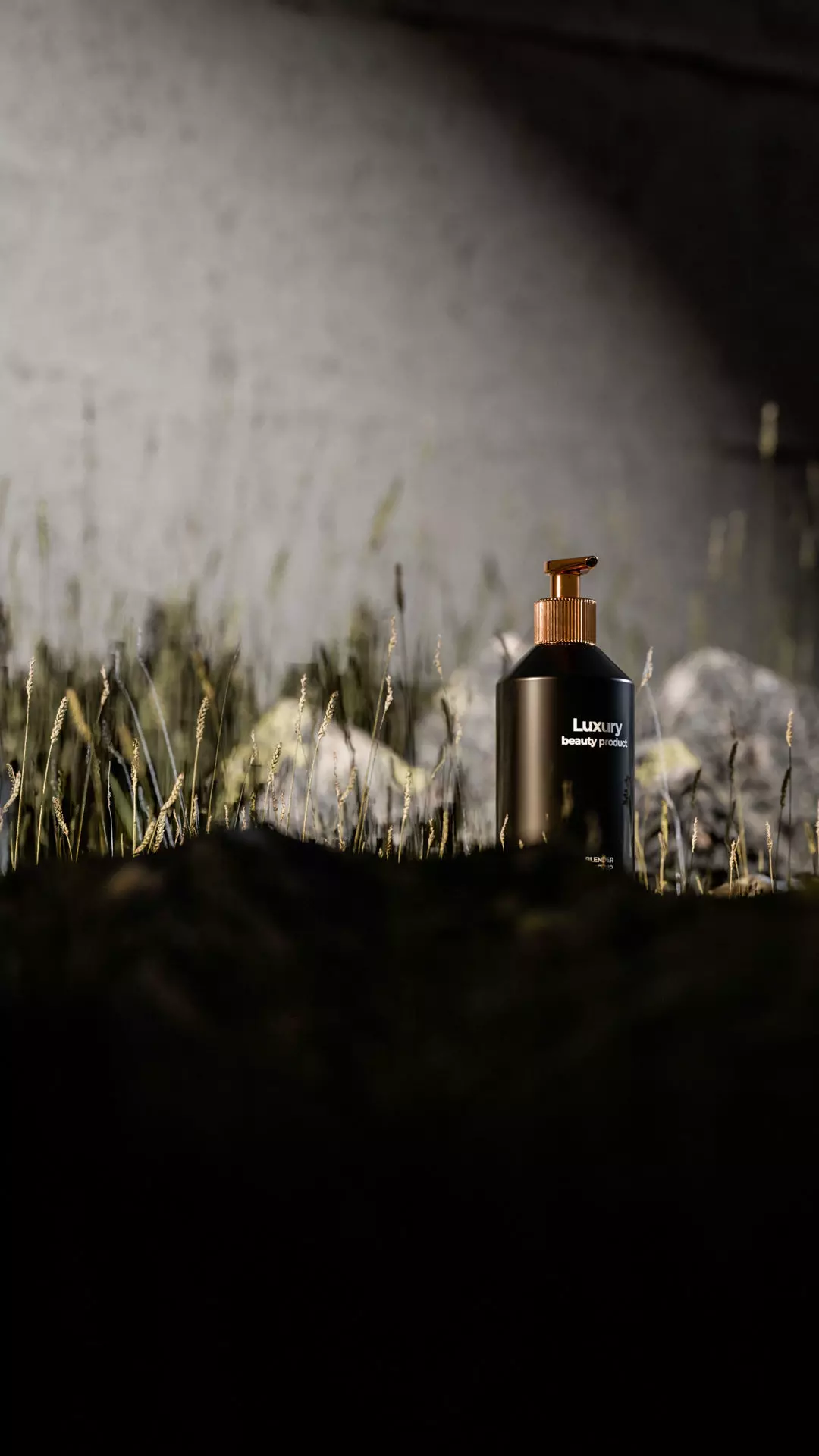 Luxury Beauty Bottle 3D Mockup Low-poly 3D model_24