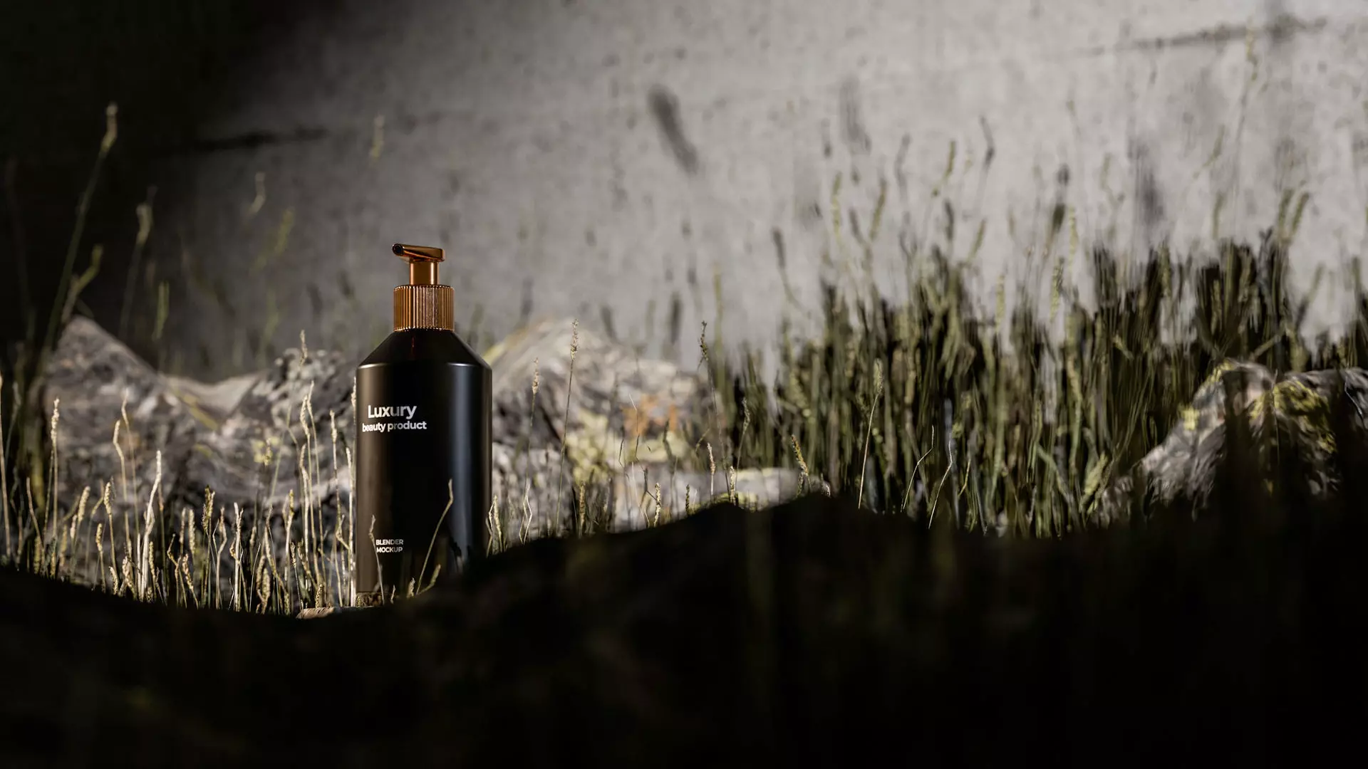 Luxury Beauty Bottle 3D Mockup Low-poly 3D model_5