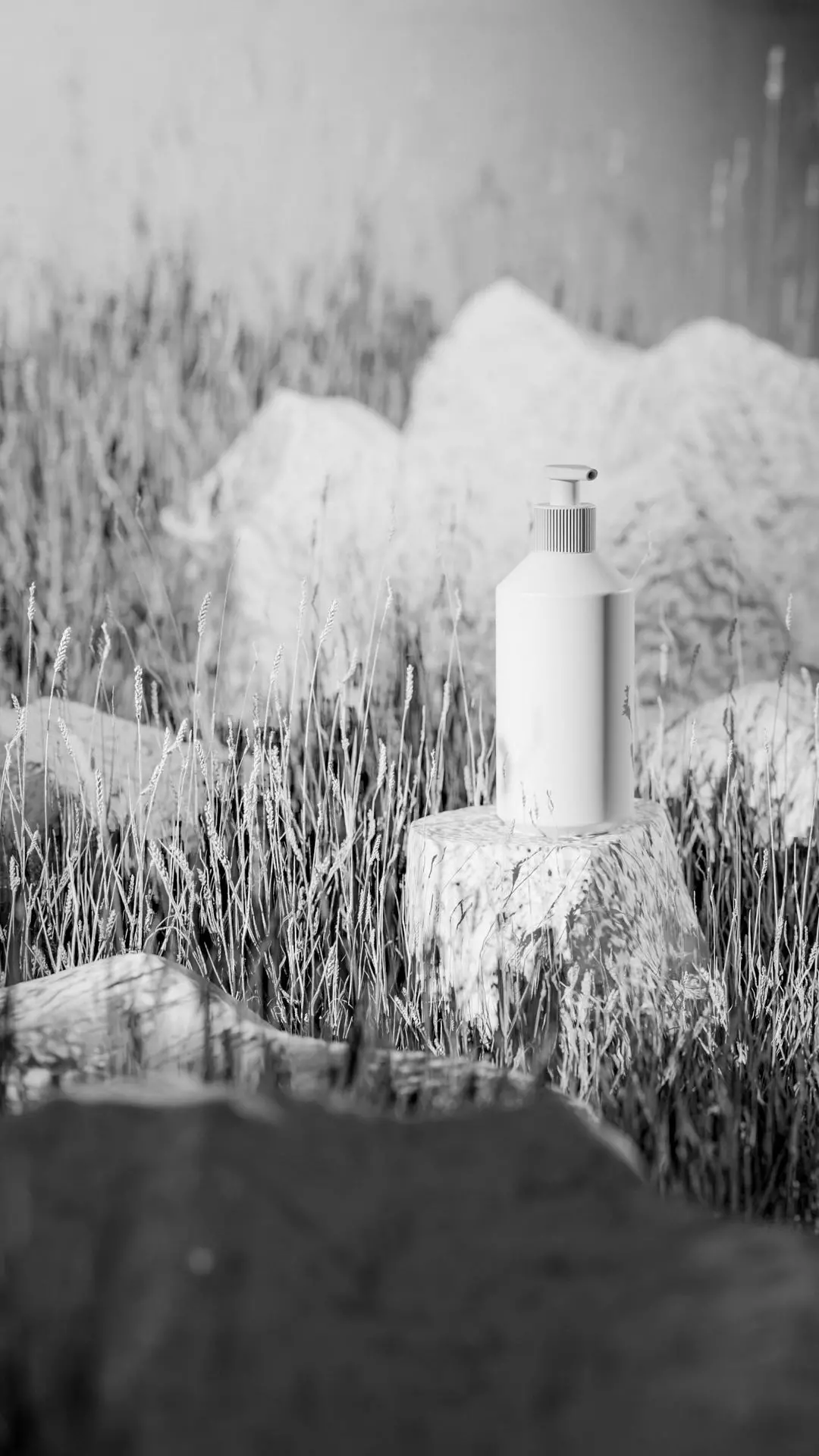 Luxury Beauty Bottle 3D Mockup Low-poly 3D model_36