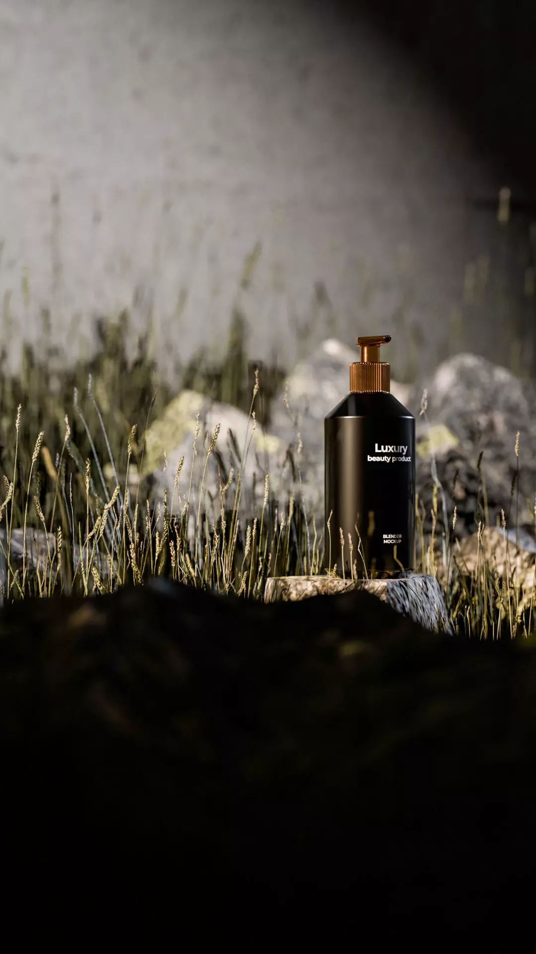 Luxury Beauty Bottle 3D Mockup Low-poly 3D model_21