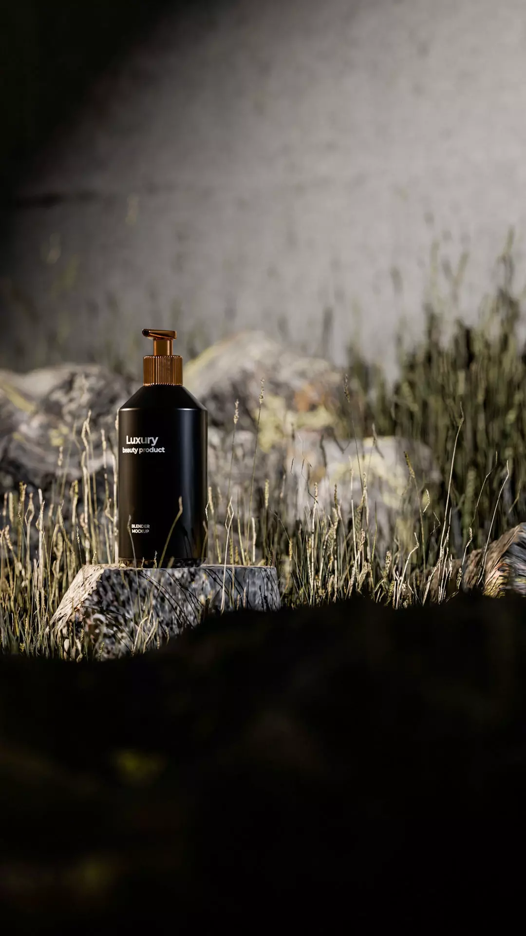 Luxury Beauty Bottle 3D Mockup Low-poly 3D model_20