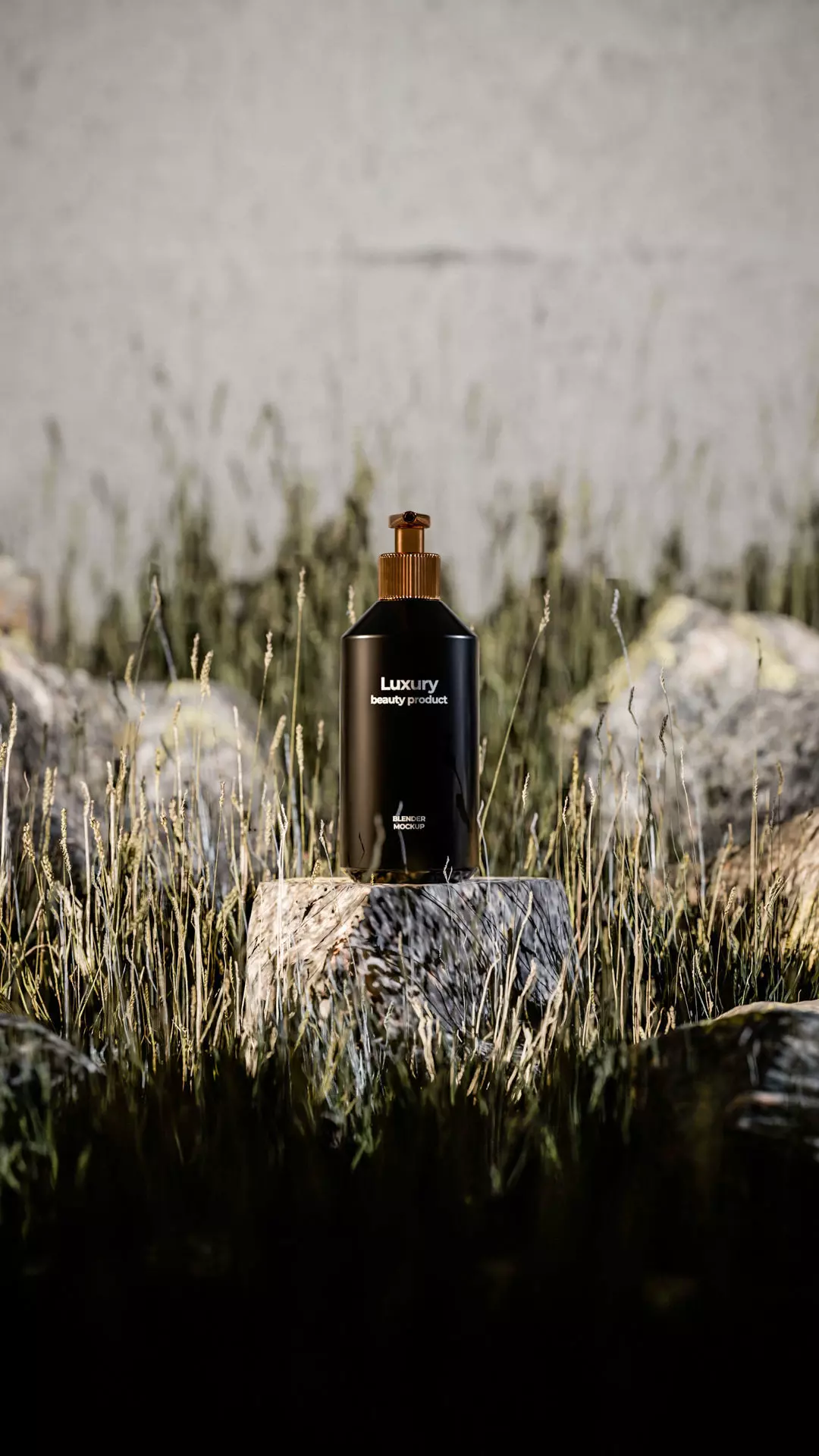 Luxury Beauty Bottle 3D Mockup Low-poly 3D model_19