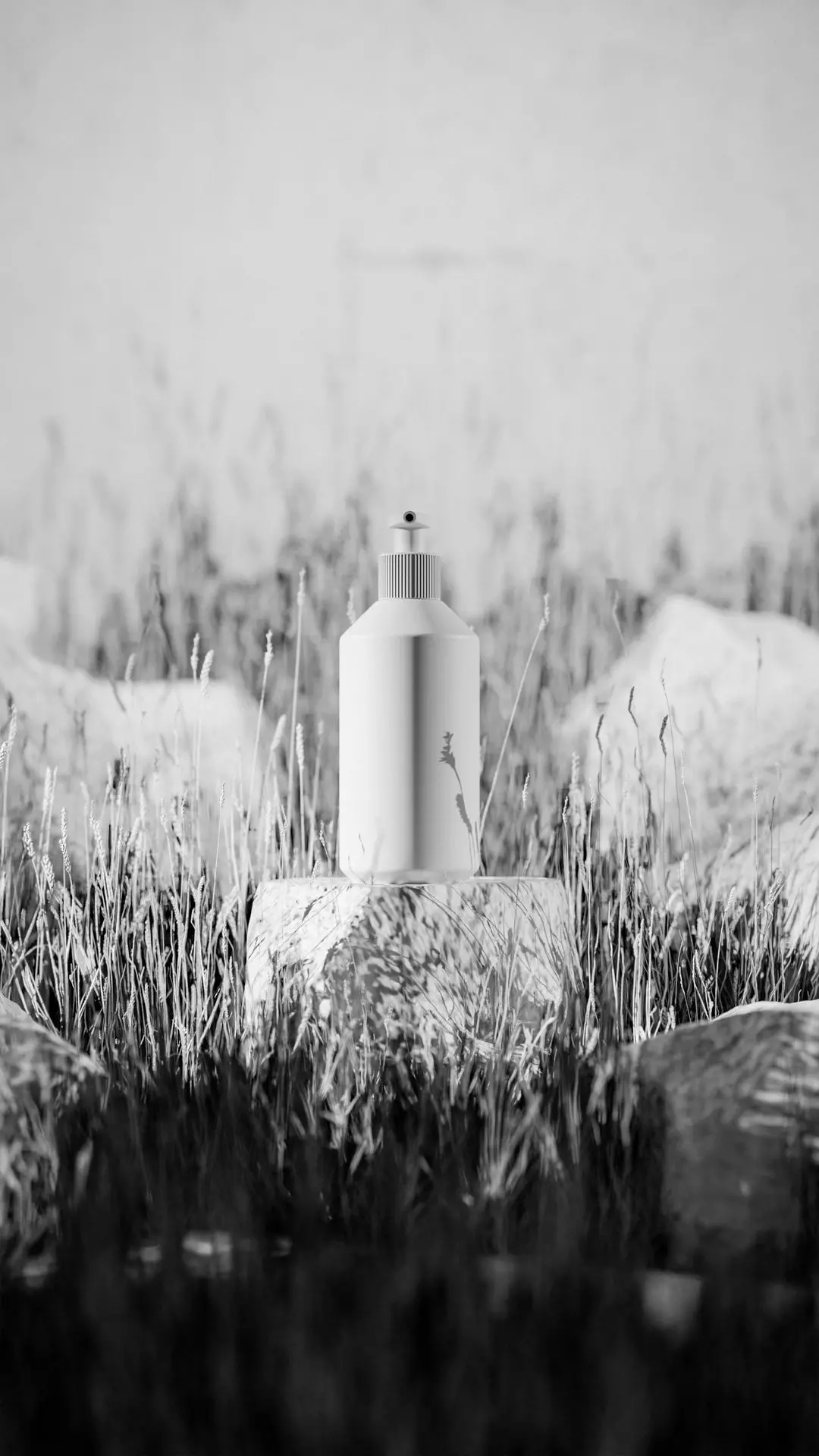 Luxury Beauty Bottle 3D Mockup Low-poly 3D model_28