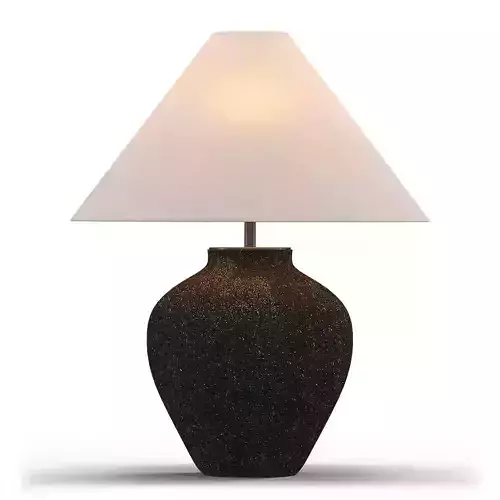 Corfu Black Table Lamp Taper Shade