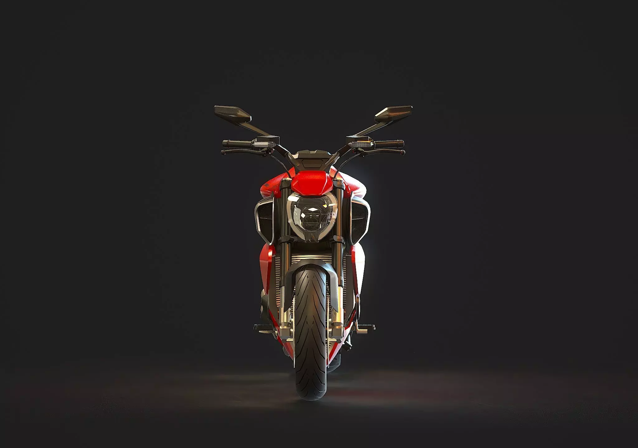 Base model Ducati Diavel V4 2023 3D model_6