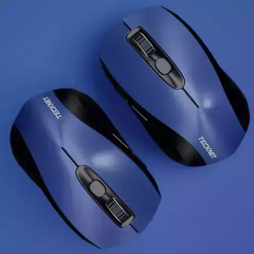TECKNET Bluetooth Portable Optical Mouse Low-poly 3D model