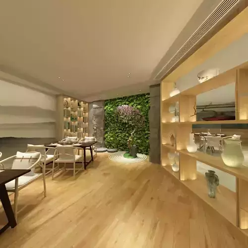 Restaurant - Dining Hall 3D model