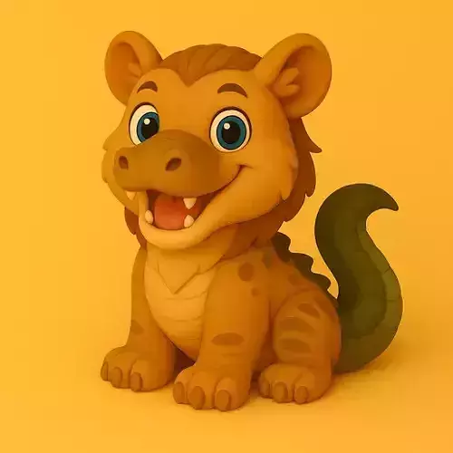 Ammit 3D Model  Lion Hippo Crocodile Fusion STL