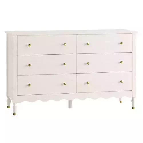 Camille 6-Drawer Dresser 3D model