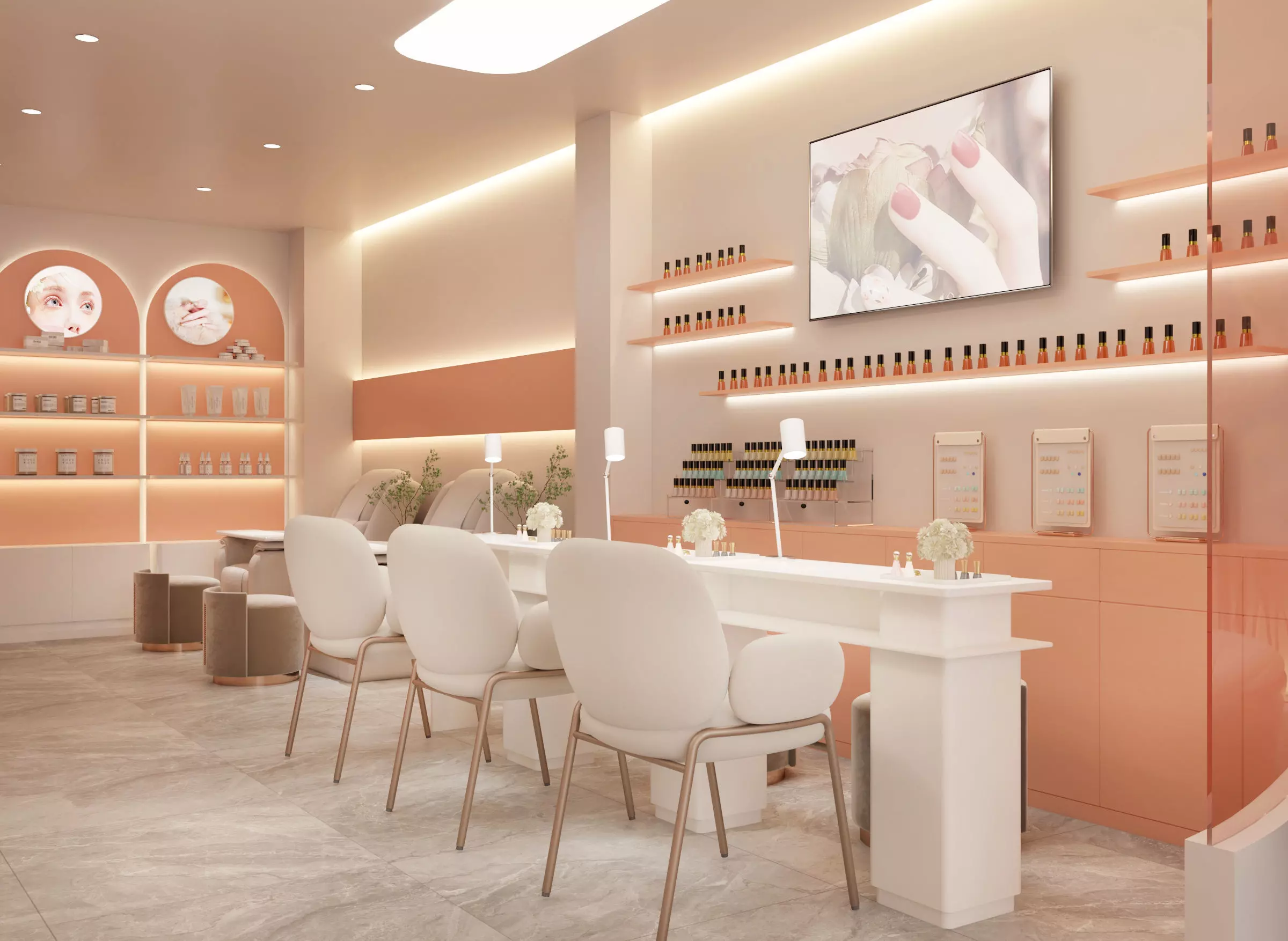 Beauty Salon Low-poly 3D model_2