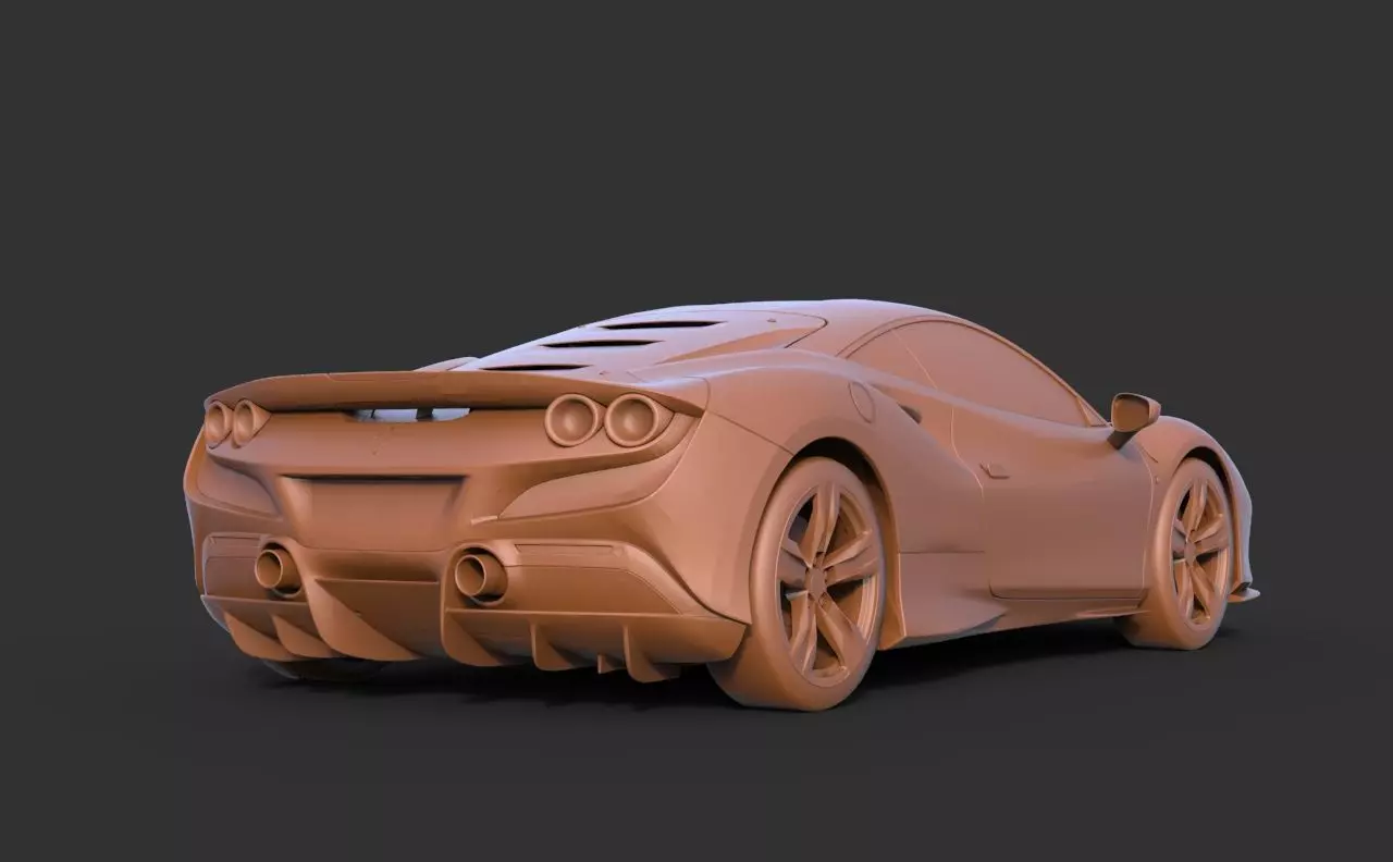 Ferrari F8 Tributo 3D print model_4