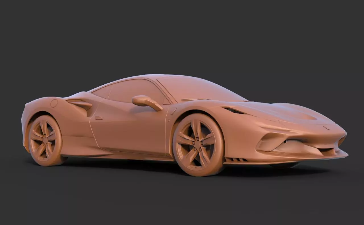Ferrari F8 Tributo 3D print model_2