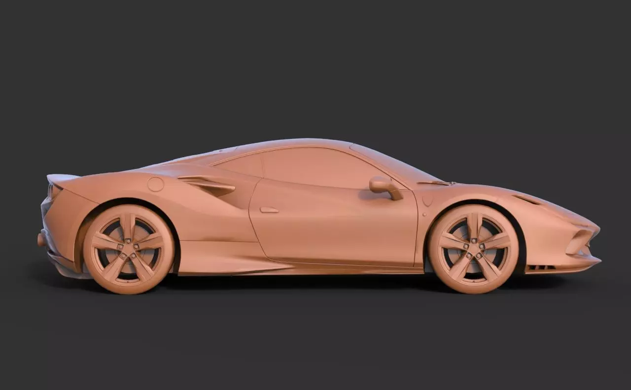 Ferrari F8 Tributo 3D print model_3
