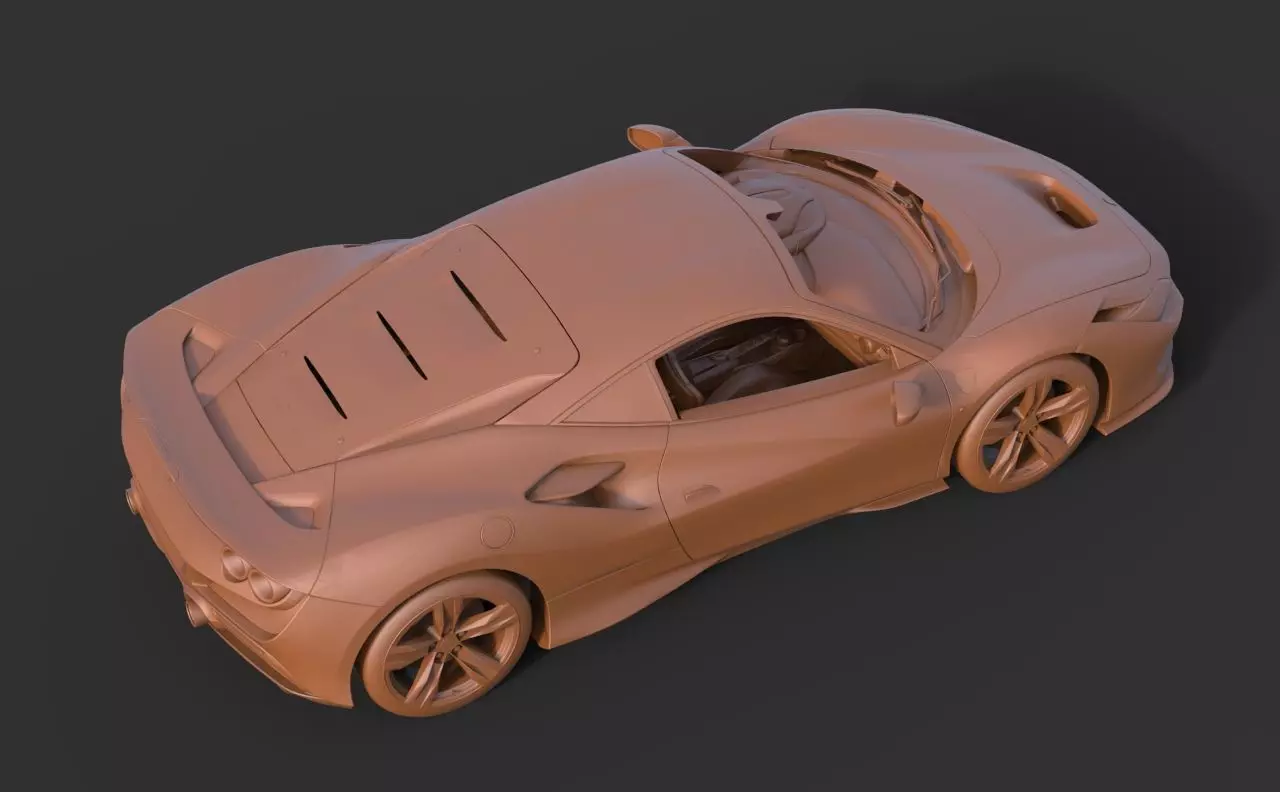 Ferrari F8 Tributo 3D print model_6