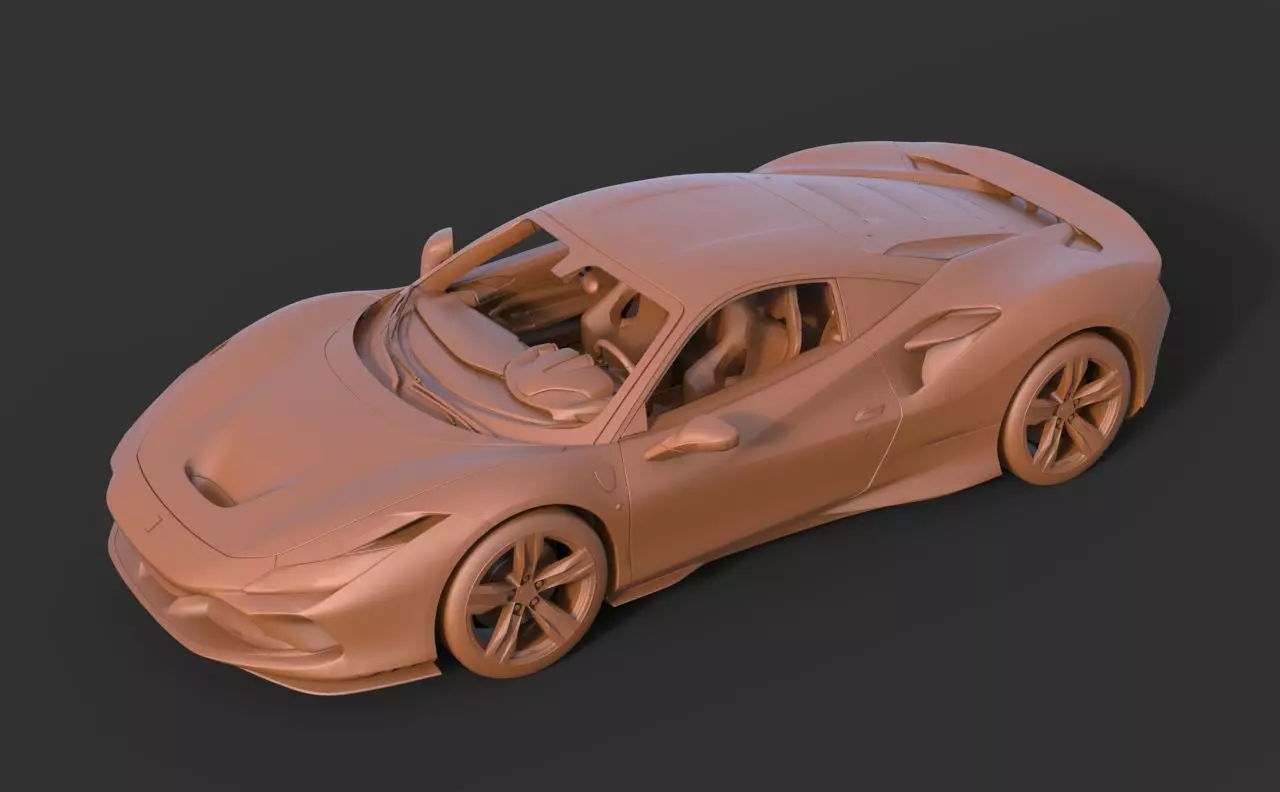 Ferrari F8 Tributo 3D print model_5