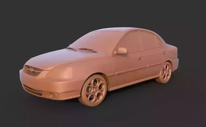 Kia Rio 2006 3D print model