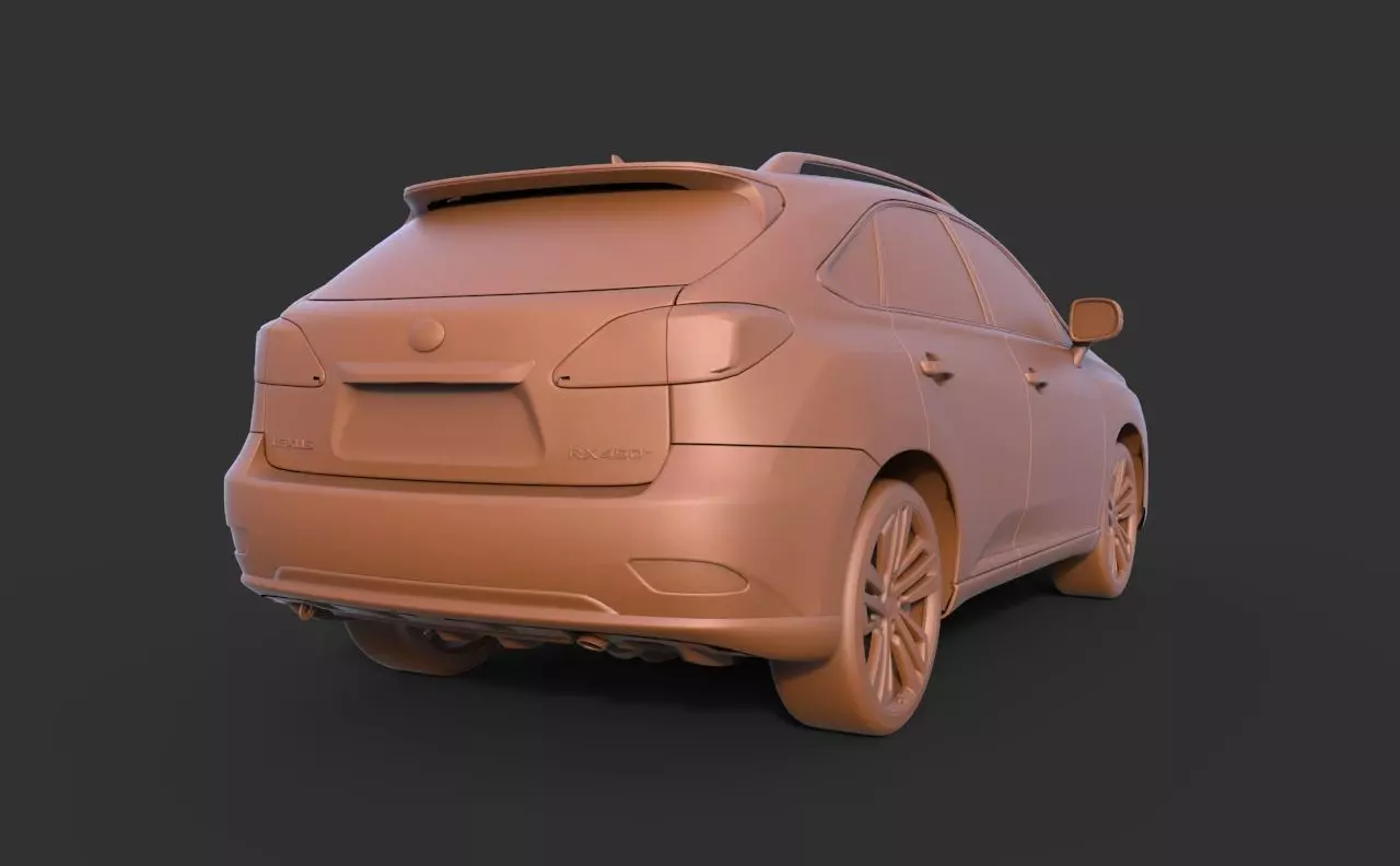 Lexus LX450 3D print model_4