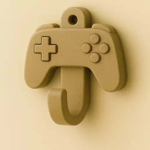 Game Controller Wall Hook 3D Printable Console Hanger 3D print model_1