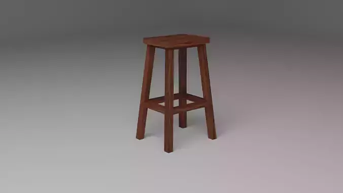 Wood stool