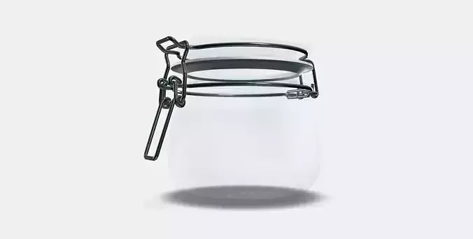 KORKEN tin with lid 2 3D model