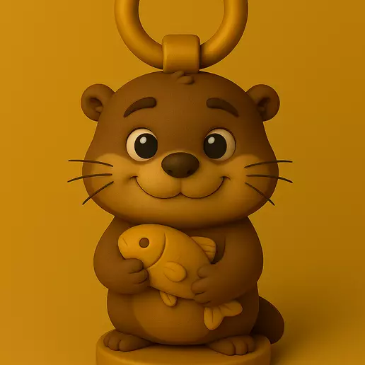 Otterly Joyful 3D print model_0