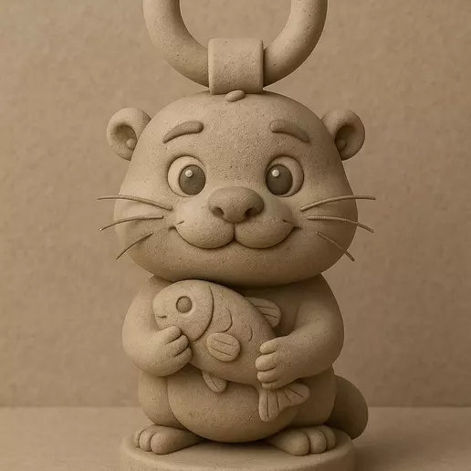 Otterly Joyful 3D print model_1