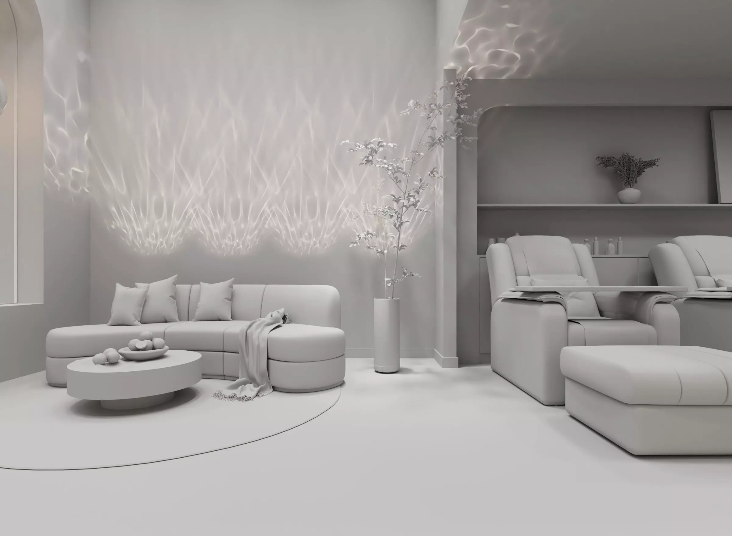 Beauty Salon Low-poly 3D model_9