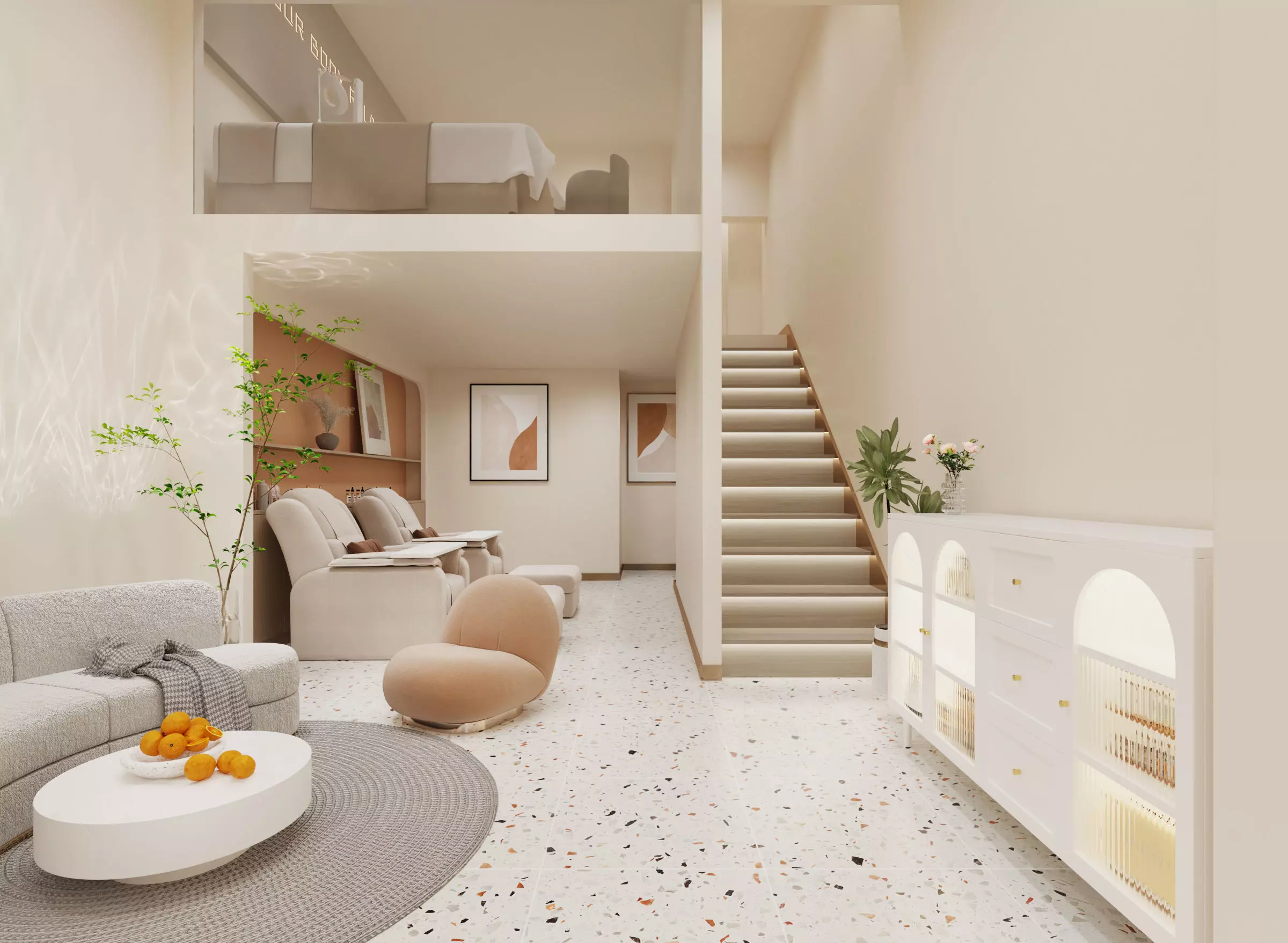 Beauty Salon Low-poly 3D model_1