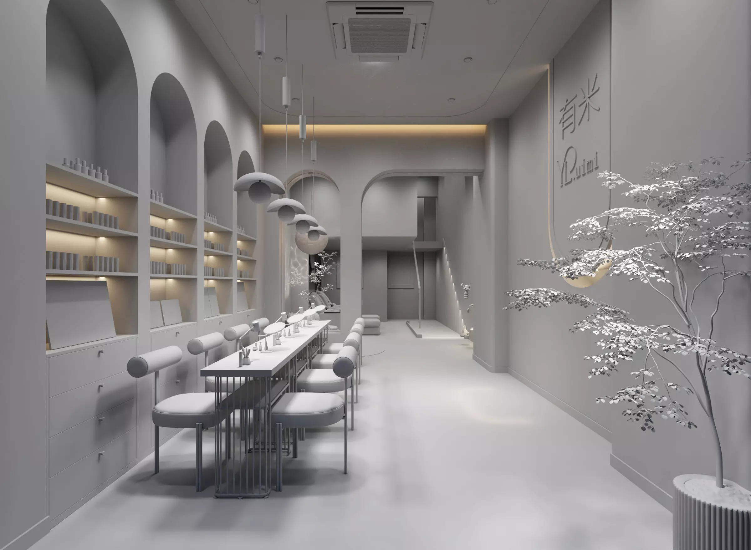 Beauty Salon Low-poly 3D model_7