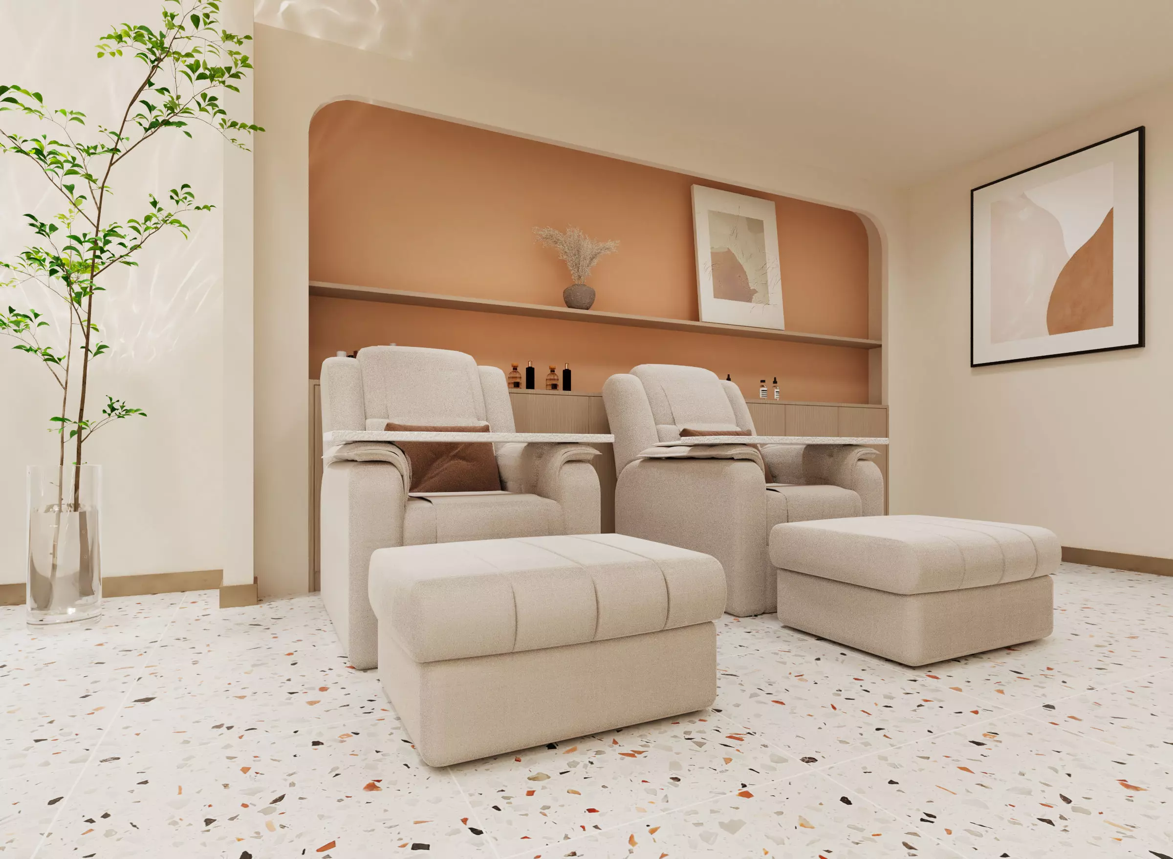 Beauty Salon Low-poly 3D model_3